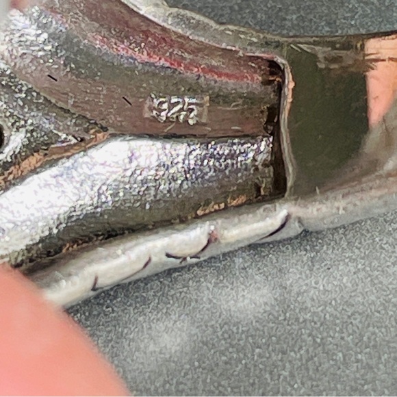 BASKET WEAVE PAVE CUBIC ZIRCONIA CZ STERLING SILVER ALBION OVAL RING - Picture 9 of 12